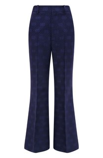 Брюки из шерсти и шелка Gucci