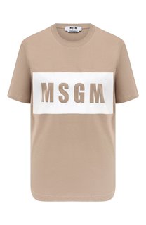 Хлопковая футболка MSGM