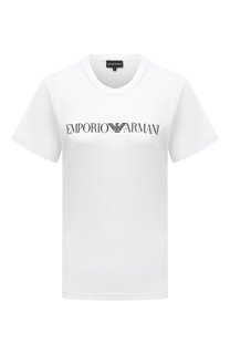 Хлопковая футболка Emporio Armani