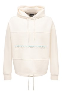 Хлопковое худи Emporio Armani