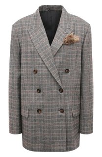 Жакет из шерсти и кашемира Brunello Cucinelli
