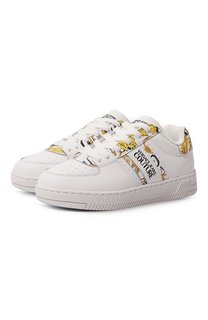 Кожаные кеды Versace Jeans Couture