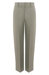 Брюки из вискозы и льна Brunello Cucinelli