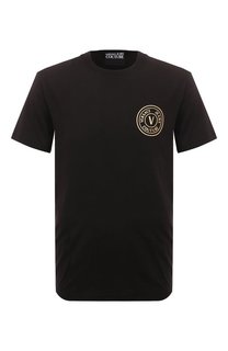 Хлопковая футболка Versace Jeans Couture