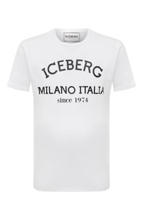 Хлопковая футболка Iceberg