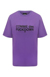 Хлопковая футболка Comme des Fuckdown
