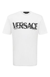 Хлопковая футболка Versace