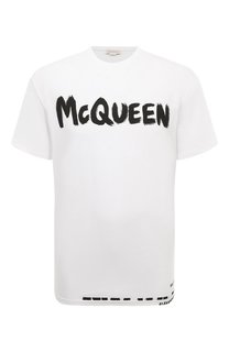 Хлопковая футболка Alexander McQueen