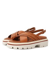 Кожаные сандалии Santoni