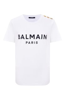 Хлопковая футболка Balmain