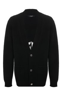 Шерстяной кардиган Balmain