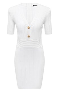 Платье из вискозы Balmain
