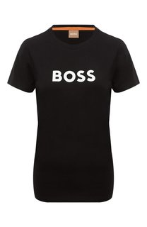 Хлопковая футболка BOSS