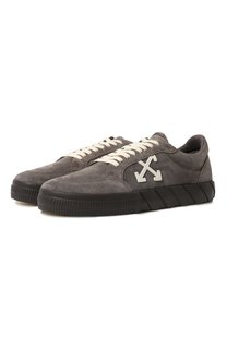 Замшевые кеды Low Vulcanized Off-White