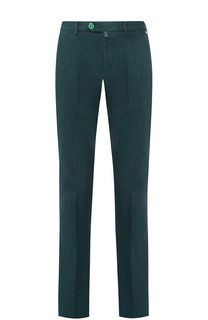 Хлопковые брюки прямого кроя Kiton