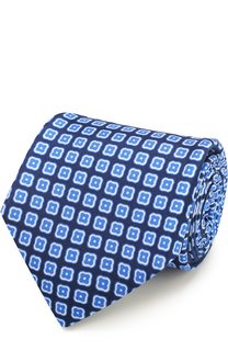 Шелковый галстук с узором Kiton