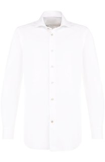 Хлопковая сорочка с воротником кент Kiton