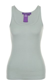 Приталенный хлопковый топ без рукавов Ralph Lauren