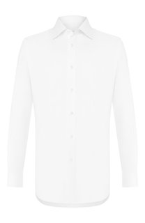 Хлопковая сорочка с воротником кент Brioni