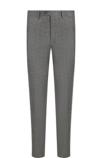 Шерстяные брюки прямого кроя Brioni