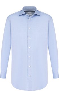 Хлопковая сорочка с воротником акула Brioni