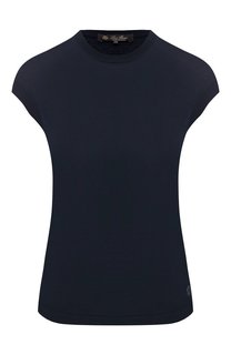 Топ из смеси шелка и хлопка Loro Piana