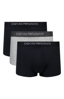 Комплект из трех хлопковых боксеров Emporio Armani