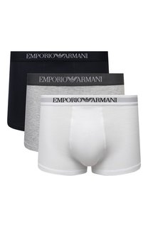 Комплект из трех хлопковых боксеров Emporio Armani