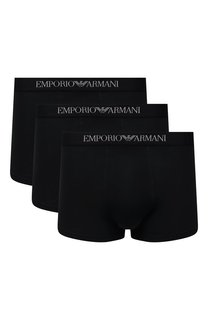 Комплект из трех хлопковых боксеров Emporio Armani