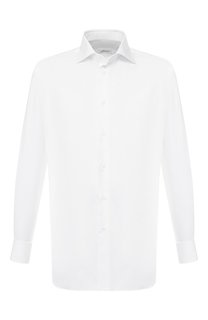 Хлопковая сорочка с воротником кент Brioni