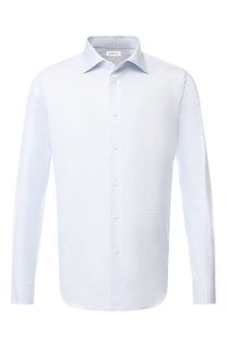 Хлопковая рубашка с воротником кент Brioni