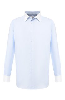 Хлопковая рубашка с воротником кент Brioni