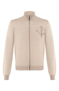 Кардиган из смеси льна и хлопка Brioni