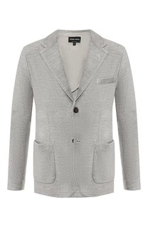 Хлопковый пиджак Giorgio Armani