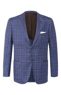 Пиджак из кашемира и льна Kiton
