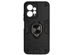 Чехол DF для Xiaomi Redmi Note 12 4G с магнитом и кольцом Black xiArmor-03