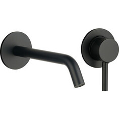 Смеситель для раковины AQUAme Siena встраиваемый, черный матовый (AQM6215MB)