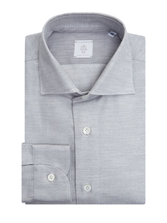 Рубашка Slim Fit из мягкого хлопка и лиоцелла Platinum Eleventy