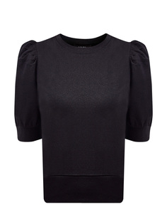 Блуза в стиле спортшик из мерцающей ткани с объемными рукавами Karl Lagerfeld