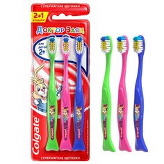 Зубная щетка Colgate Доктор Заяц детская 2+, 2+1, супермягкая