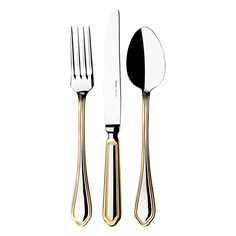 Набор столовых приборов Hisar Florence gold 12 персон 84 предмета