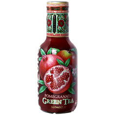 Холодный чай Arizona зеленый со вкусом граната, 0,473 л