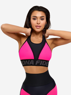 Спортивный топ бра женский Bona Fide Top For Top "Neon Pink", Розовый