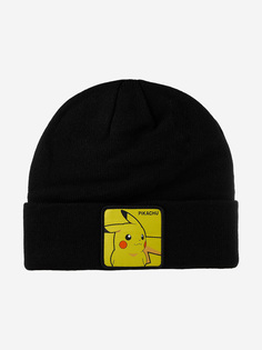 Шапка с отворотом CAPSLAB CL/PKM/1/BON/PIK1 Pokemon Pikachu (черный), Черный Capslab®