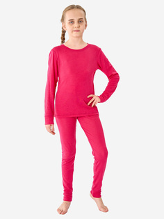 Комплект термобелья для девочек Wool&Cotton, Розовый