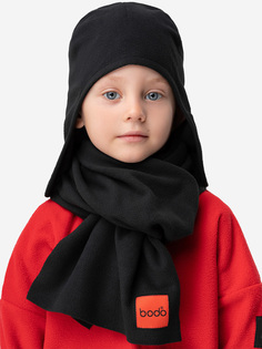 Комплект (шапка, шарф) флисовый детский bodo, Черный