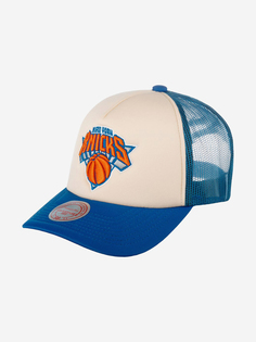 Бейсболка с сеточкой MITCHELL NESS 5HSSSH21334-NYKOFWH New York Knicks NBA (бежевый), Бежевый Mitchell&Ness