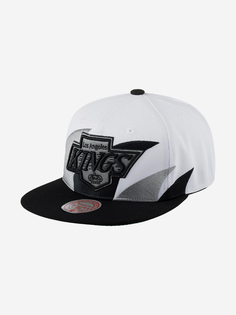 Бейсболка с прямым козырьком MITCHELL NESS 6HSSSH22088-LAKWHIT Los Angeles Kings NHL (белый), Белый Mitchell&Ness