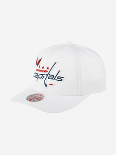 Бейсболка MITCHELL NESS HHSS5758-WCAYYPPPWHIT Washington Capitals NHL (белый), Белый Mitchell&Ness