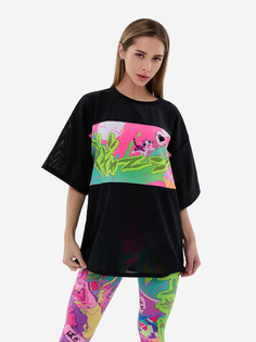 Футболка женская Bona Fide OVERSIZE T-shirt "Anime", Черный